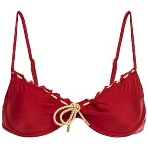 ViX Paula Hermanny Red Bikini Top Size Large NWT